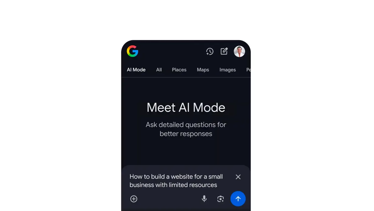 Ads in AI Mode on Mobile